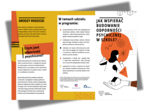 Informacyjna ulotka dla rodziców